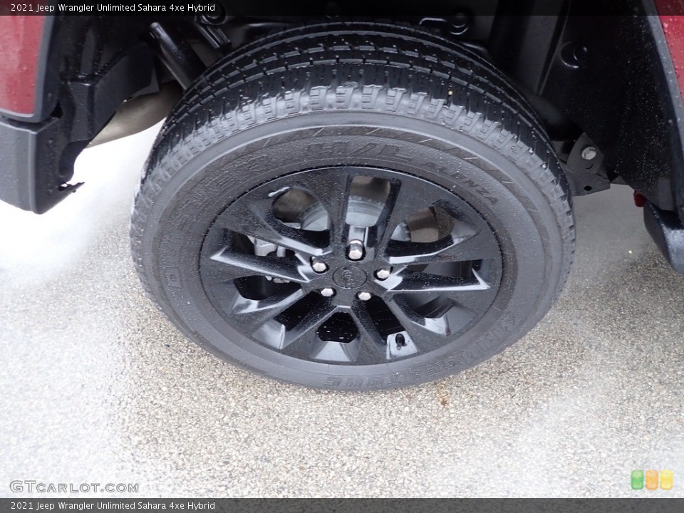 2021 Jeep Wrangler Unlimited Sahara 4xe Hybrid Wheel and Tire Photo #145322971