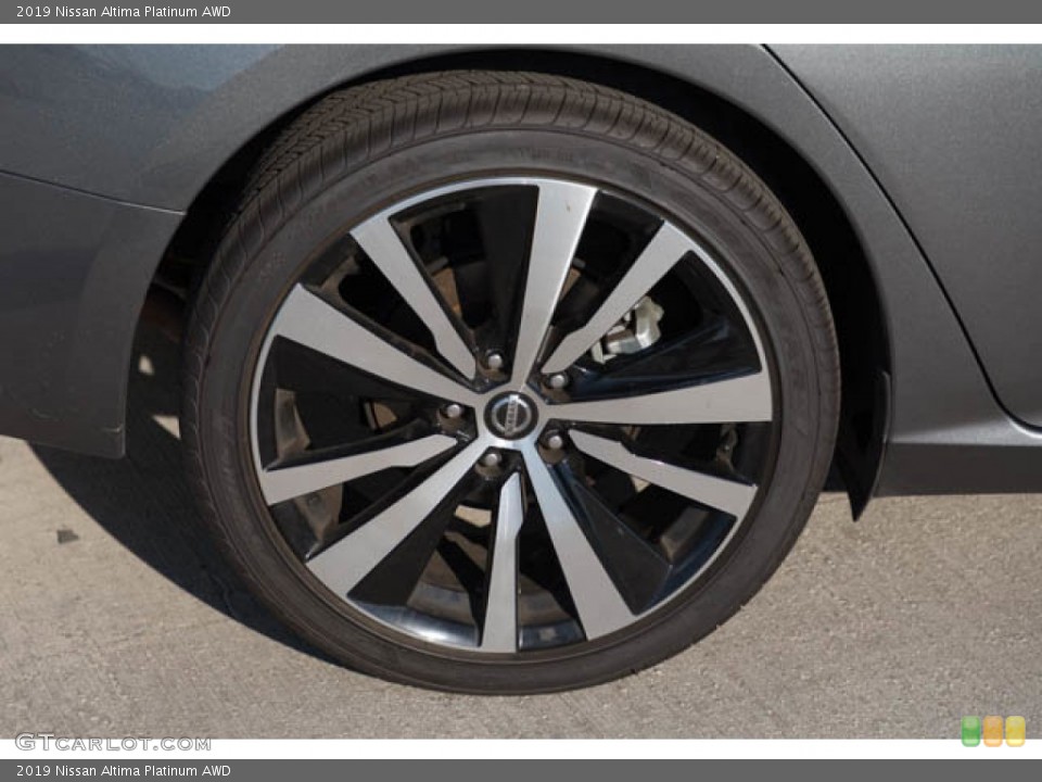 2019 Nissan Altima Platinum AWD Wheel and Tire Photo #145345906