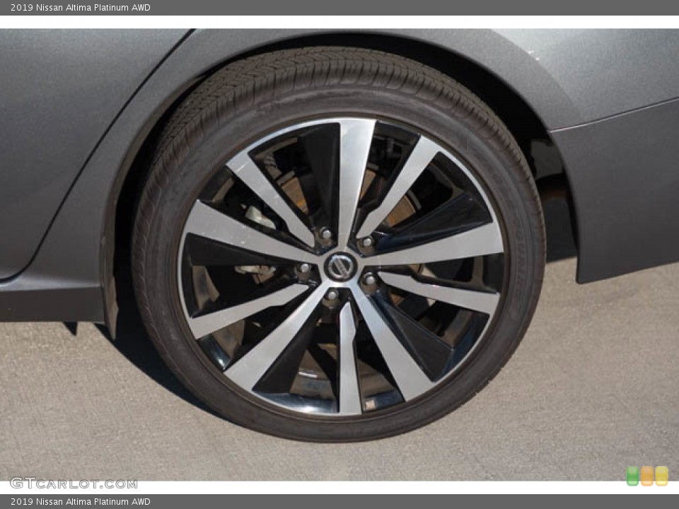 2019 Nissan Altima Platinum AWD Wheel and Tire Photo #145345954