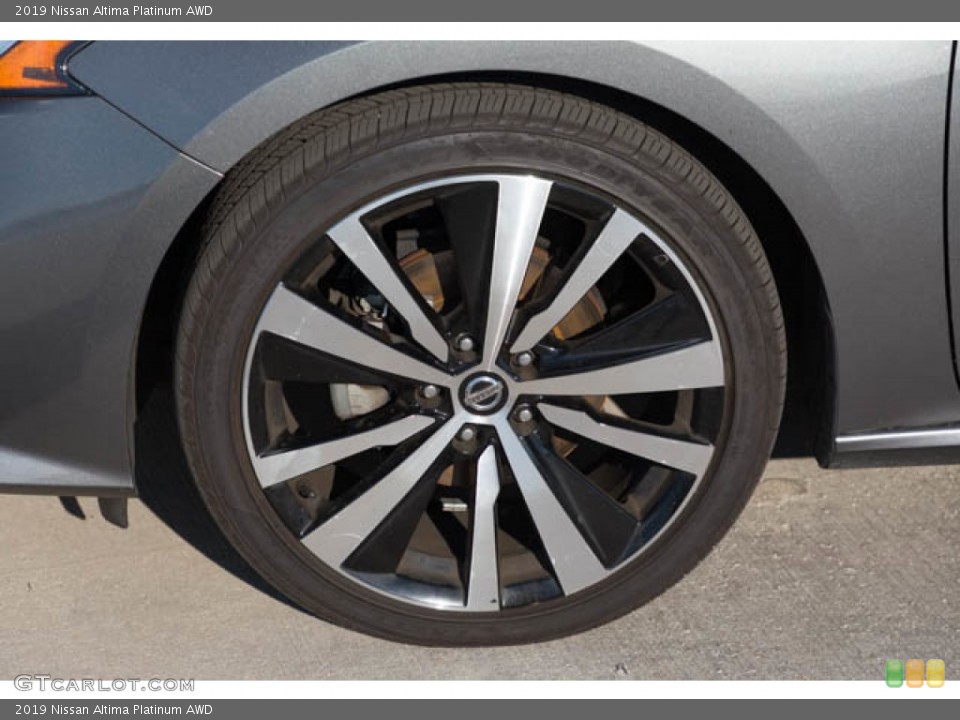 2019 Nissan Altima Platinum AWD Wheel and Tire Photo #145345969