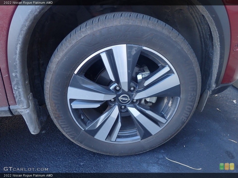 2022 Nissan Rogue Platinum AWD Wheel and Tire Photo #145355250