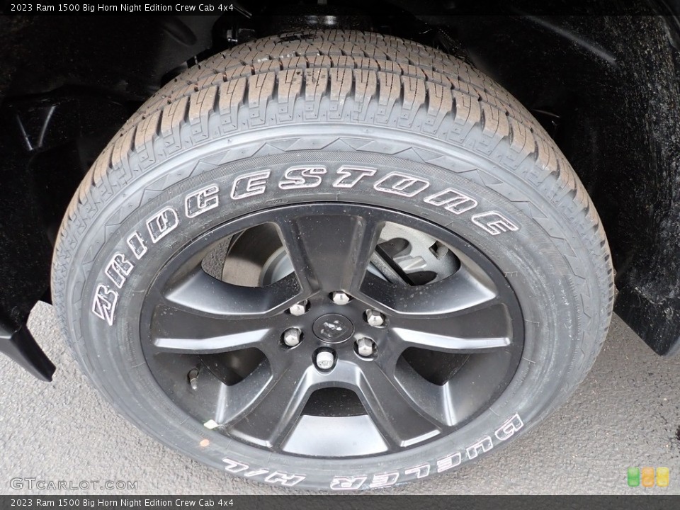 2023 Ram 1500 Big Horn Night Edition Crew Cab 4x4 Wheel and Tire Photo #145454534