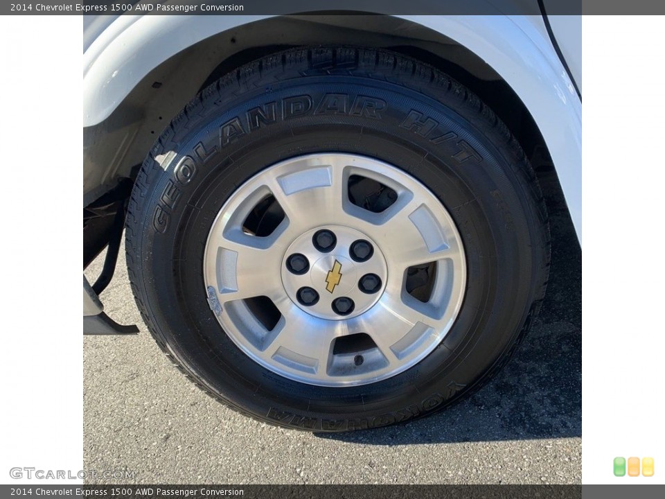 2014 Chevrolet Express 1500 AWD Passenger Conversion Wheel and Tire Photo #145472880