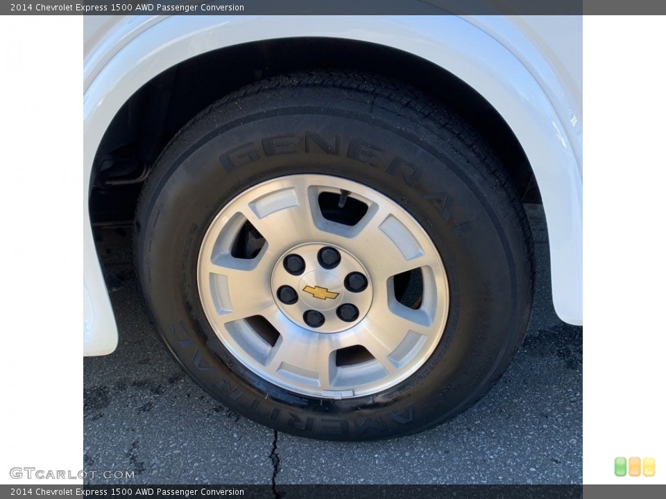2014 Chevrolet Express 1500 AWD Passenger Conversion Wheel and Tire Photo #145472894