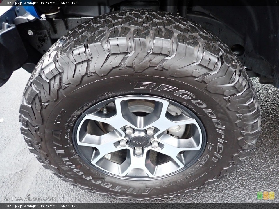 2022 Jeep Wrangler Unlimited Rubicon 4x4 Wheel and Tire Photo #145492371