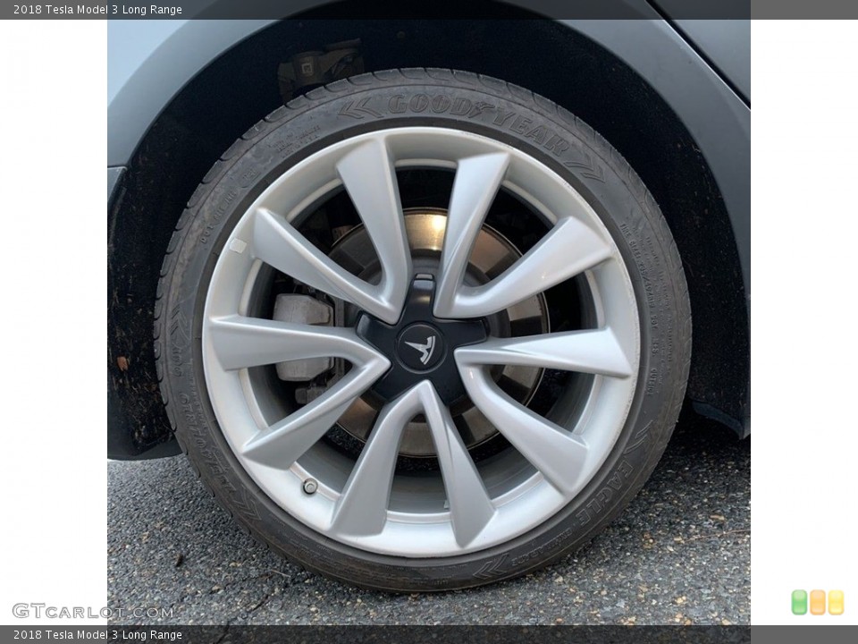 2018 Tesla Model 3 Long Range Wheel and Tire Photo #145500334