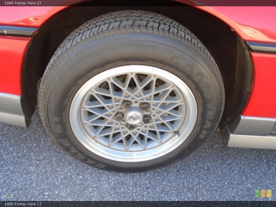1986 Pontiac Fiero GT Wheel and Tire Photo #145511769