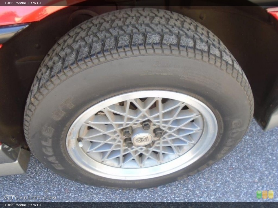 1986 Pontiac Fiero GT Wheel and Tire Photo #145511796