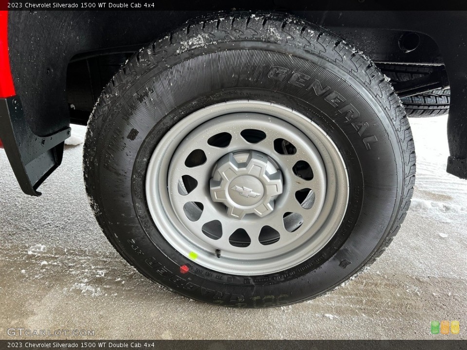 2023 Chevrolet Silverado 1500 WT Double Cab 4x4 Wheel and Tire Photo #145537492