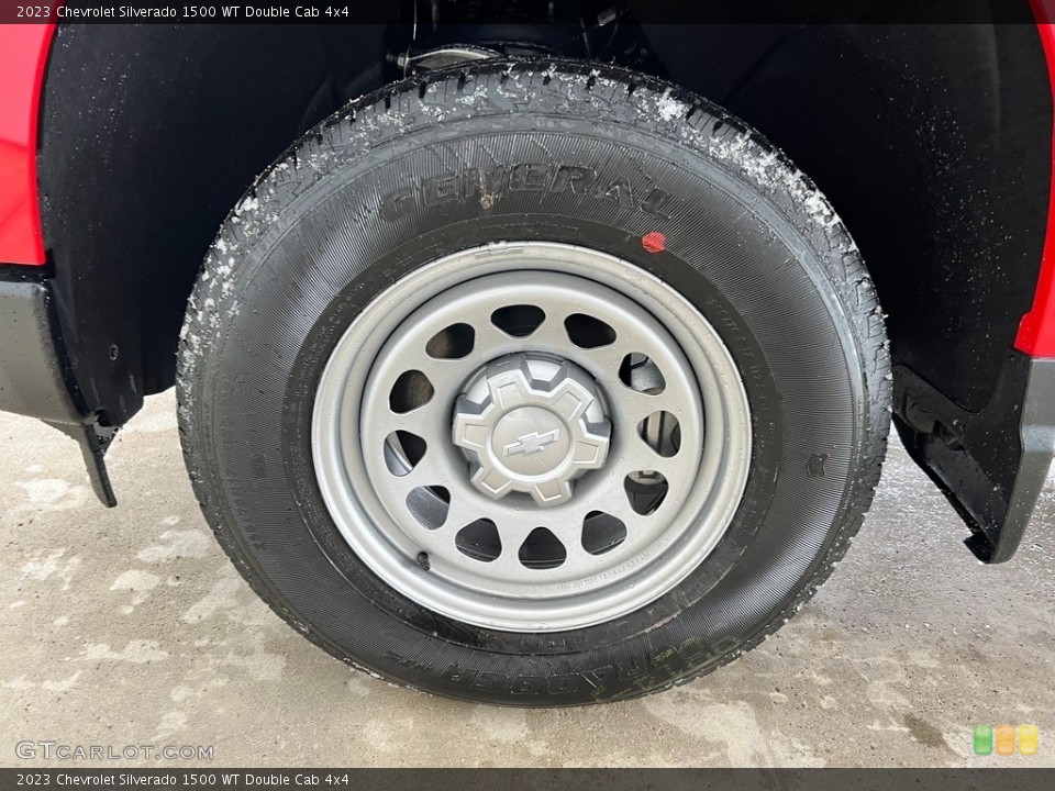 2023 Chevrolet Silverado 1500 WT Double Cab 4x4 Wheel and Tire Photo #145537519