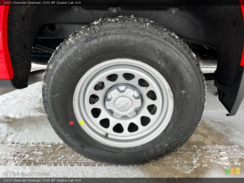 2023 Chevrolet Silverado 1500 WT Double Cab 4x4 Wheel and Tire Photo #145537588