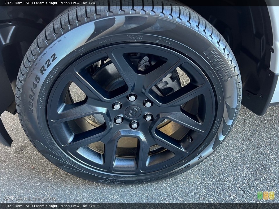 2023 Ram 1500 Laramie Night Edition Crew Cab 4x4 Wheel and Tire Photo #145553323