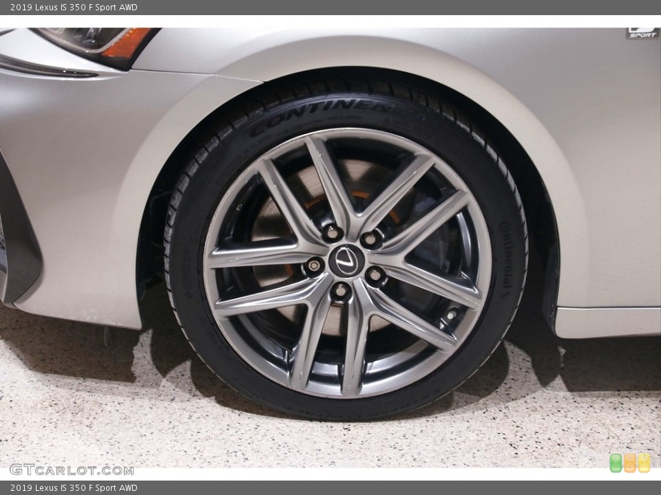 2019 Lexus IS 350 F Sport AWD Wheel and Tire Photo #145592346