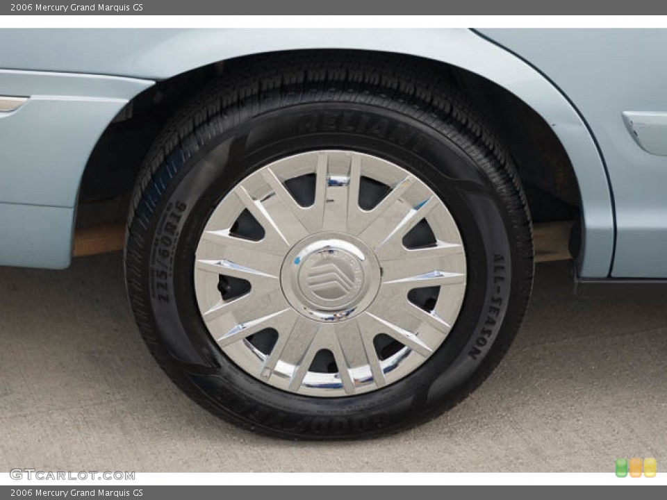 2006 Mercury Grand Marquis GS Wheel and Tire Photo #145634663