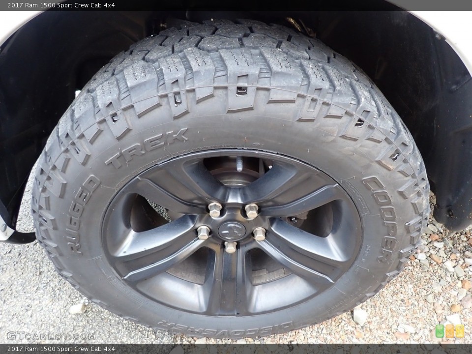 2017 Ram 1500 Sport Crew Cab 4x4 Wheel and Tire Photo #145644259