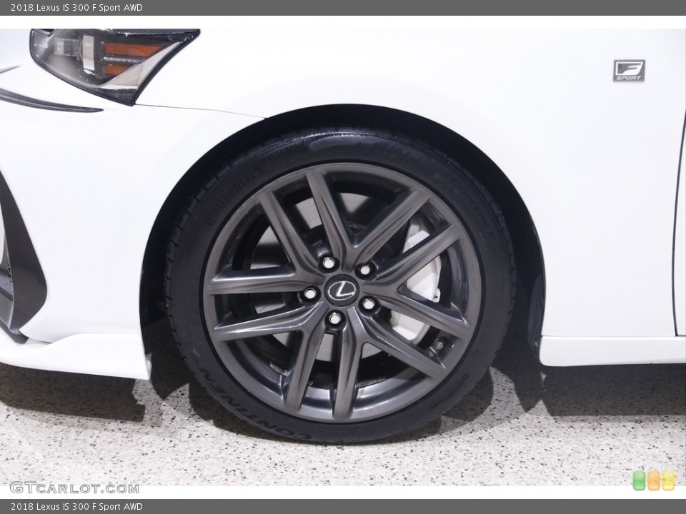 2018 Lexus IS 300 F Sport AWD Wheel and Tire Photo #145645888