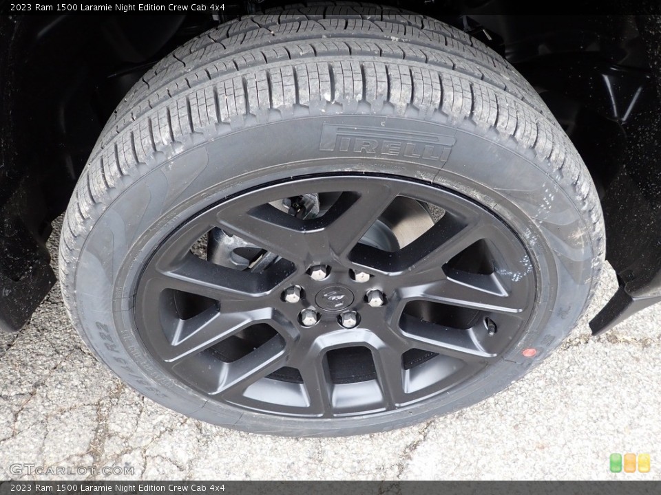 2023 Ram 1500 Laramie Night Edition Crew Cab 4x4 Wheel and Tire Photo #145660788