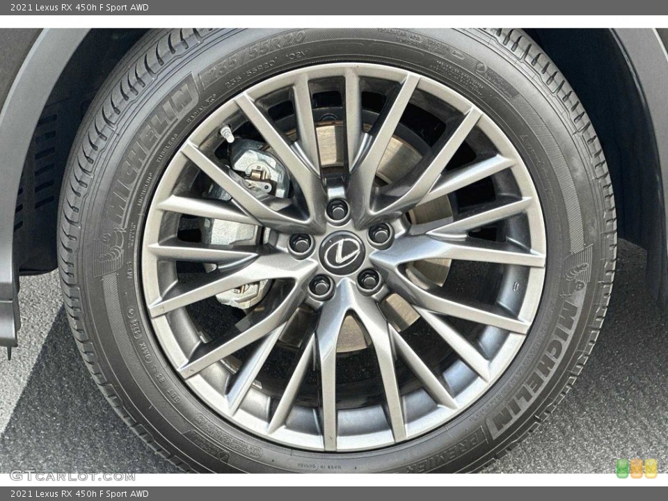 2021 Lexus RX 450h F Sport AWD Wheel and Tire Photo #145683238