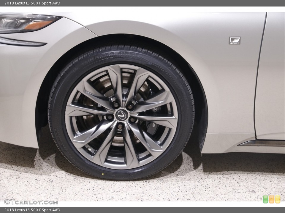 2018 Lexus LS 500 F Sport AWD Wheel and Tire Photo #145728565