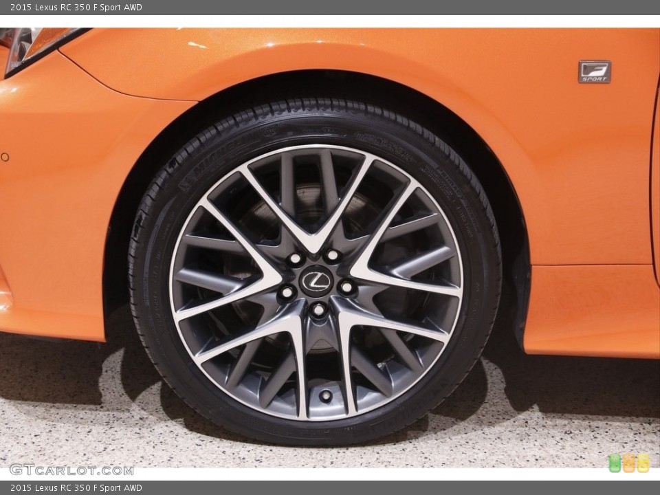 2015 Lexus RC 350 F Sport AWD Wheel and Tire Photo #145729588