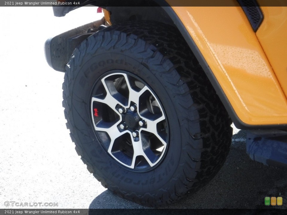 2021 Jeep Wrangler Unlimited Rubicon 4x4 Wheel and Tire Photo #145735015