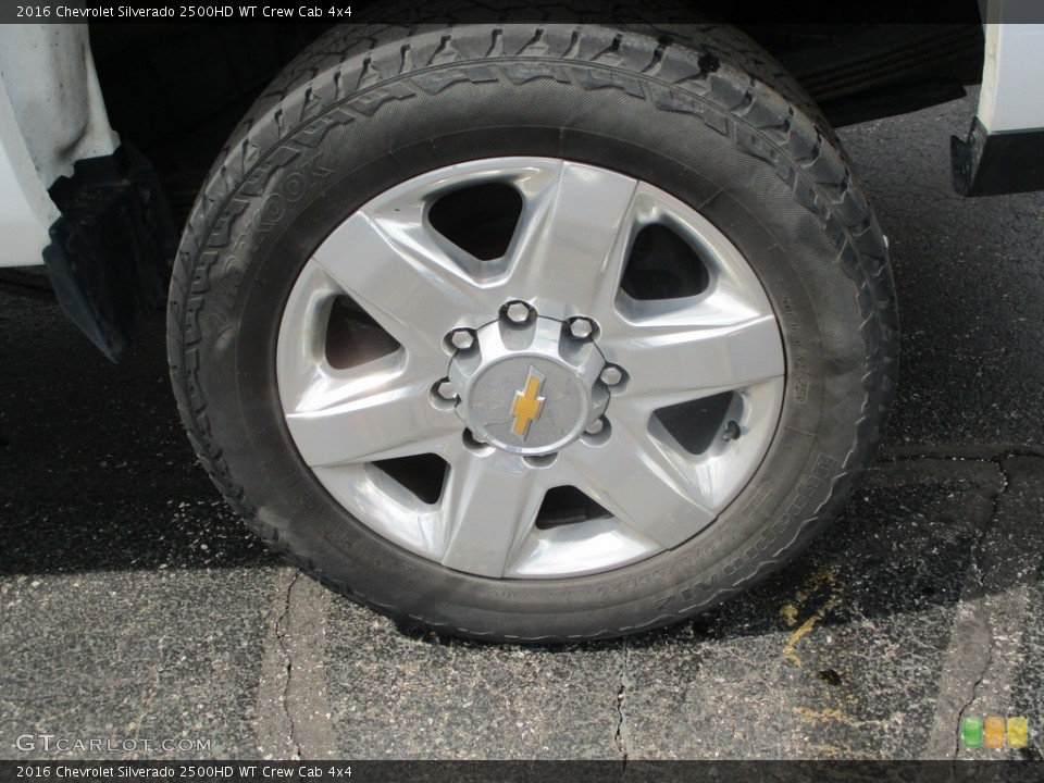 2016 Chevrolet Silverado 2500HD WT Crew Cab 4x4 Wheel and Tire Photo #145893043