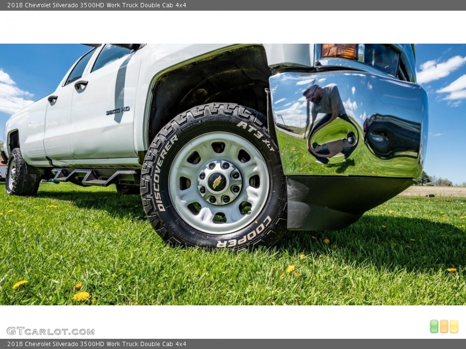 2018 Chevrolet Silverado 3500HD Work Truck Double Cab 4x4 Wheel and Tire Photo #145963149