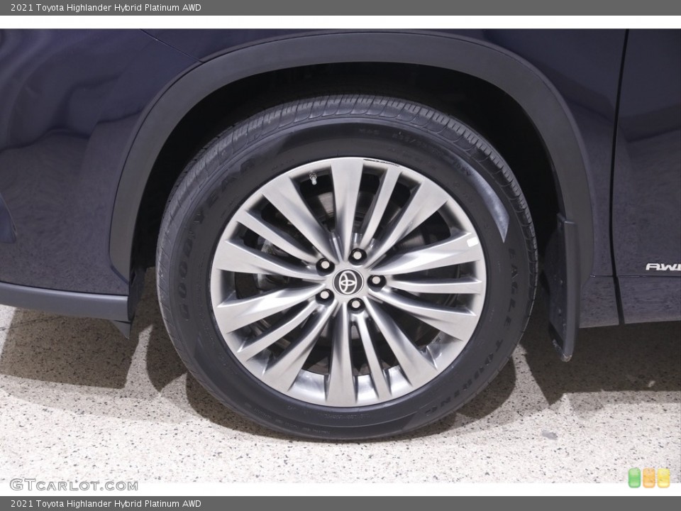 2021 Toyota Highlander Hybrid Platinum AWD Wheel and Tire Photo #146015625