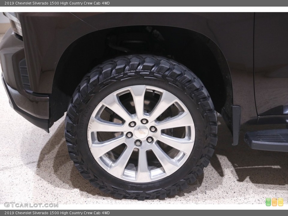 2019 Chevrolet Silverado 1500 High Country Crew Cab 4WD Wheel and Tire Photo #146091218