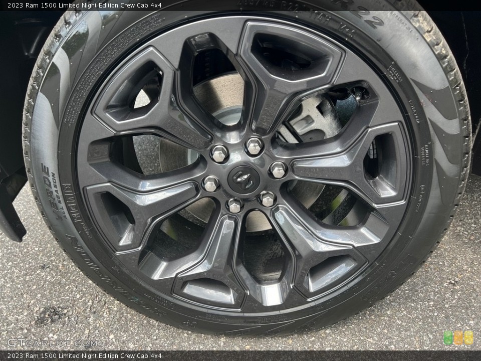 2023 Ram 1500 Limited Night Edition Crew Cab 4x4 Wheel and Tire Photo #146130577