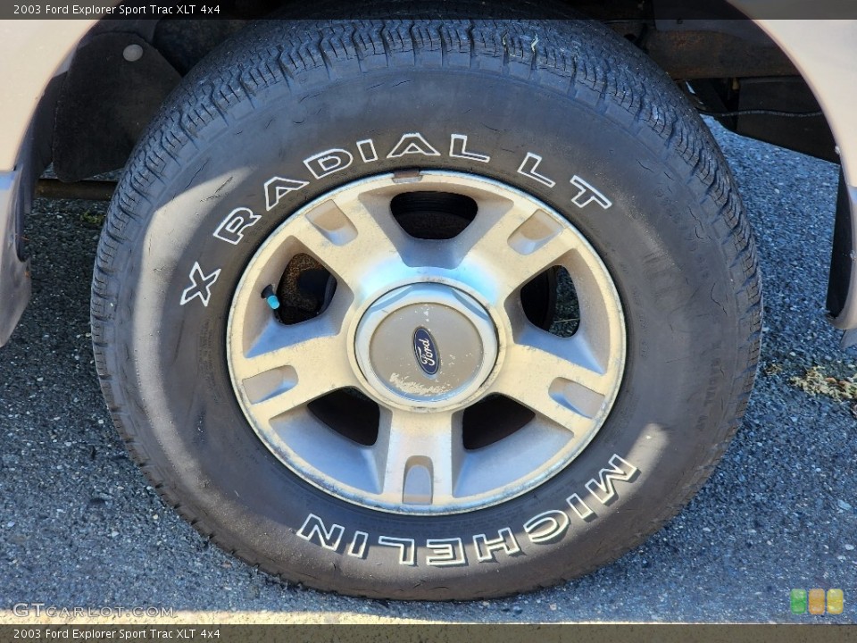 2003 Ford Explorer Sport Trac XLT 4x4 Wheel and Tire Photo #146154324
