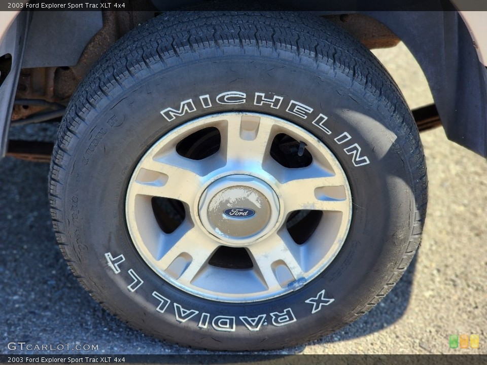 2003 Ford Explorer Sport Trac XLT 4x4 Wheel and Tire Photo #146154498