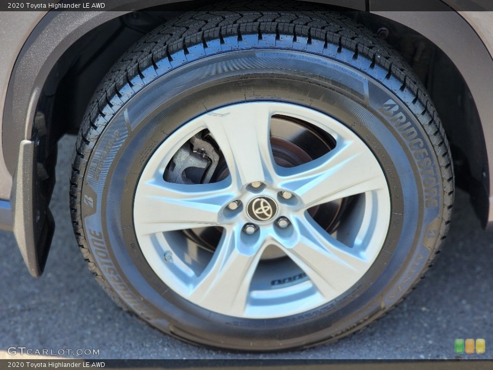 2020 Toyota Highlander LE AWD Wheel and Tire Photo #146188539