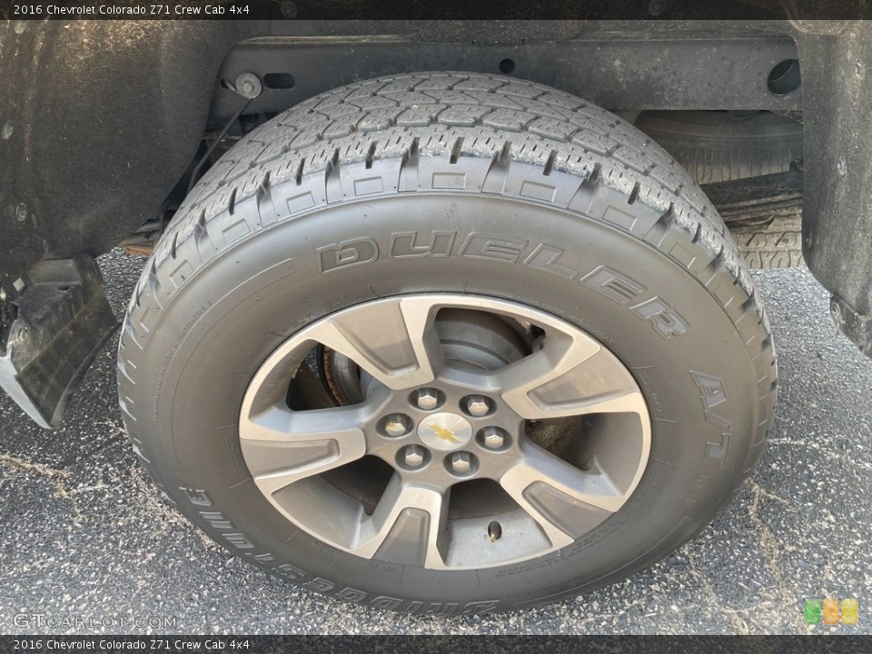 2016 Chevrolet Colorado Z71 Crew Cab 4x4 Wheel and Tire Photo #146225109