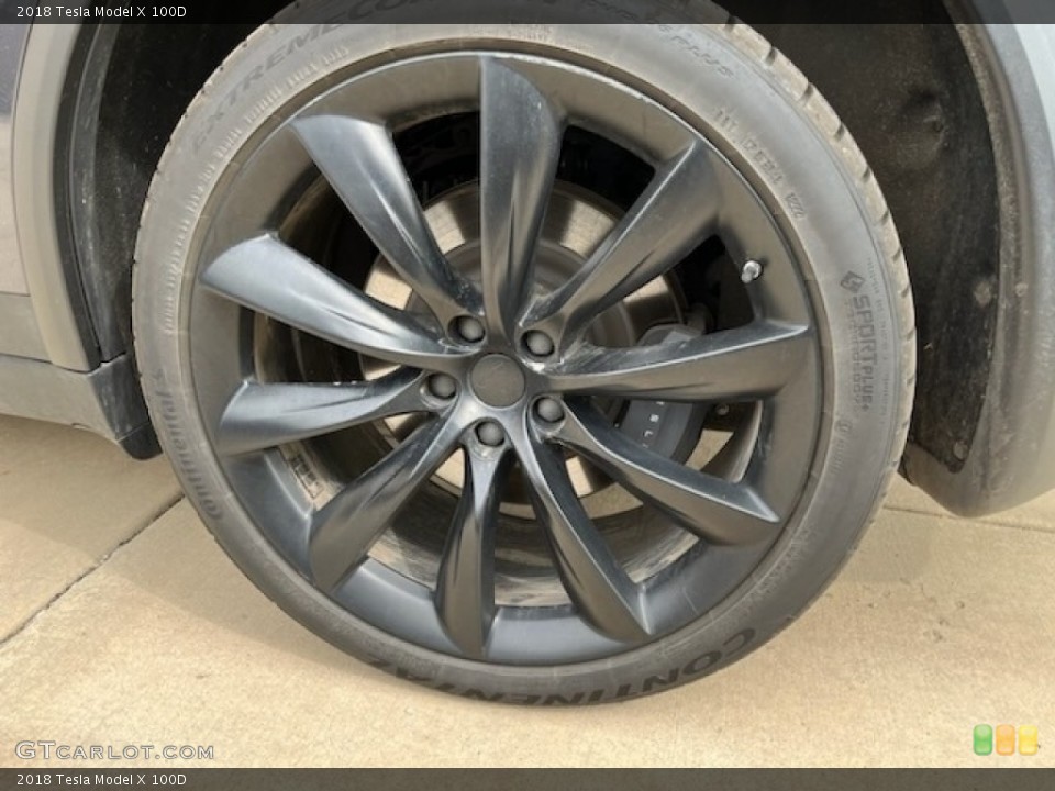2018 Tesla Model X 100D Wheel and Tire Photo #146229096