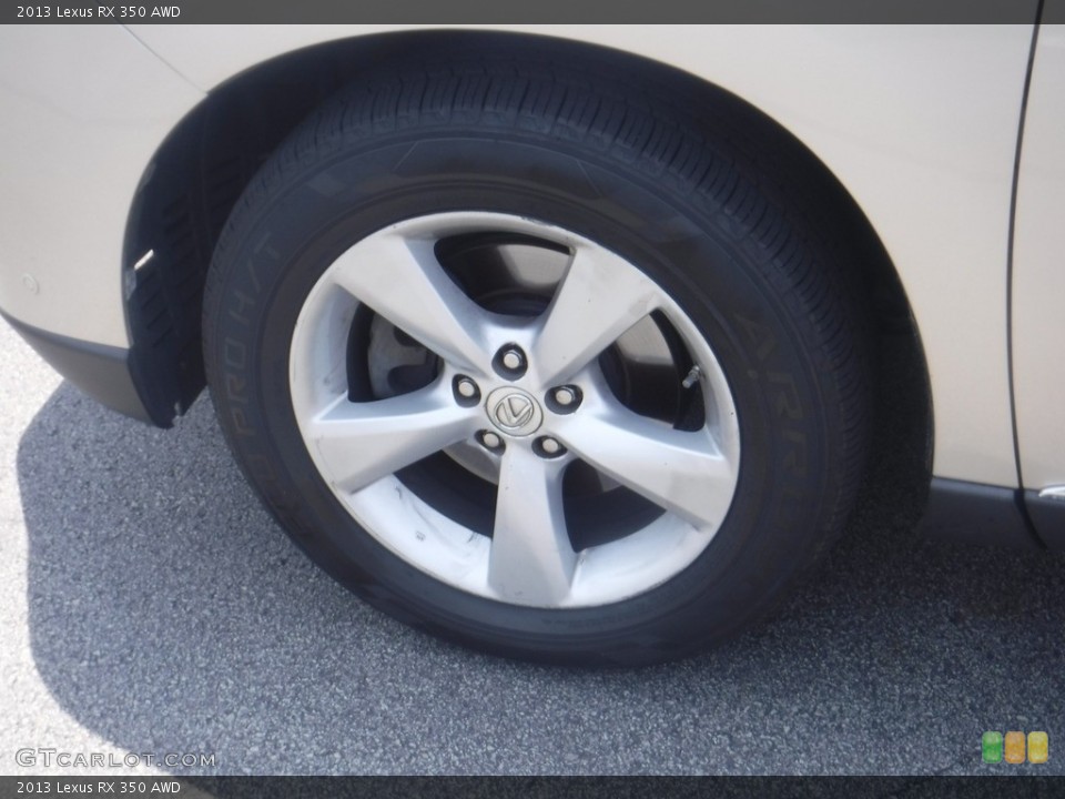 2013 Lexus RX 350 AWD Wheel and Tire Photo #146233875