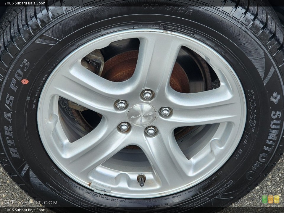 2006 Subaru Baja Sport Wheel and Tire Photo #146253105