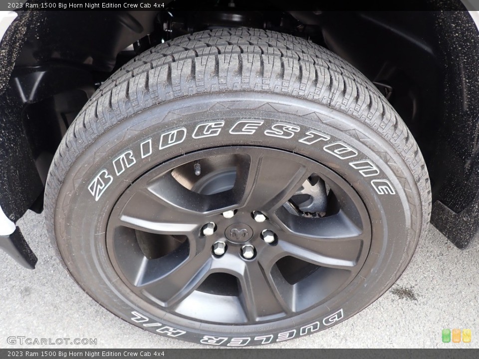 2023 Ram 1500 Big Horn Night Edition Crew Cab 4x4 Wheel and Tire Photo #146269430