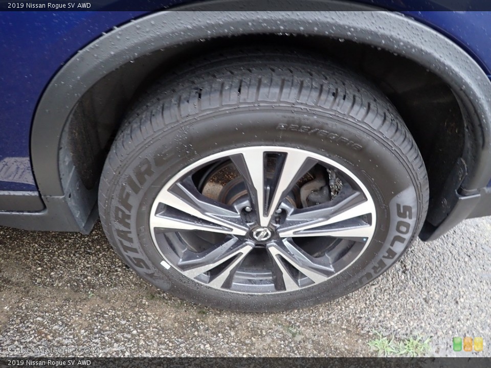 2019 Nissan Rogue SV AWD Wheel and Tire Photo #146279002