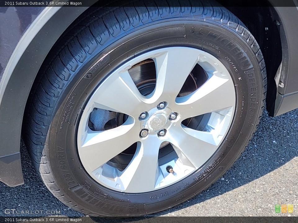 2011 Subaru Outback 3.6R Limited Wagon Wheel and Tire Photo #146316782