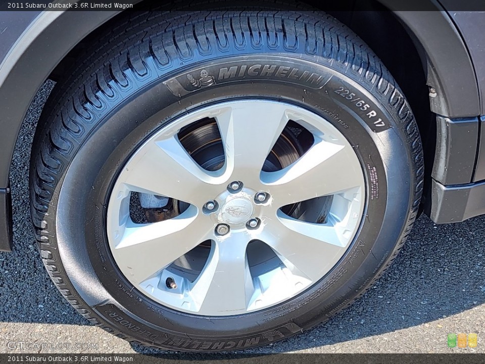 2011 Subaru Outback 3.6R Limited Wagon Wheel and Tire Photo #146316942