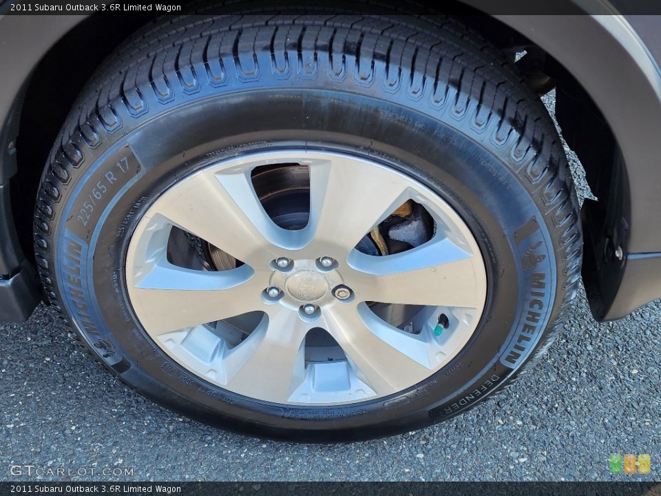 2011 Subaru Outback 3.6R Limited Wagon Wheel and Tire Photo #146316956