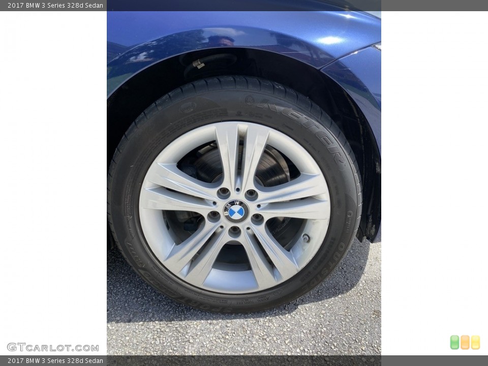 2017 BMW 3 Series 328d Sedan Wheel and Tire Photo #146320669