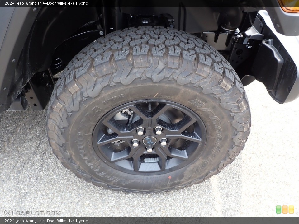 2024 Jeep Wrangler 4-Door Willys 4xe Hybrid Wheel and Tire Photo #146337273