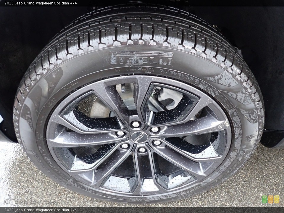 2023 Jeep Grand Wagoneer Obsidian 4x4 Wheel and Tire Photo #146345044