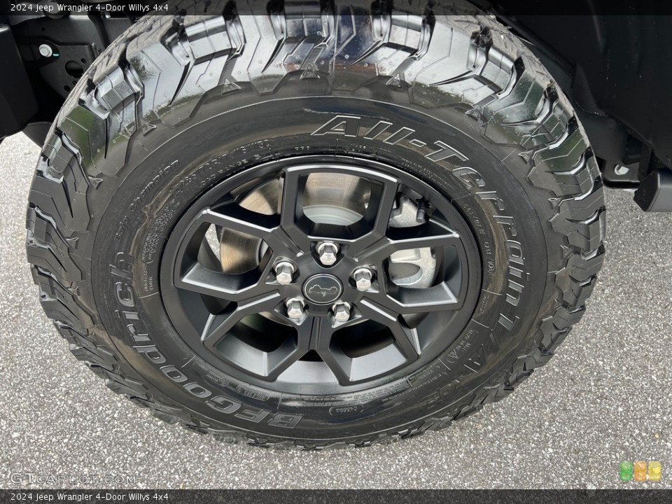 2024 Jeep Wrangler 4-Door Willys 4x4 Wheel and Tire Photo #146356295
