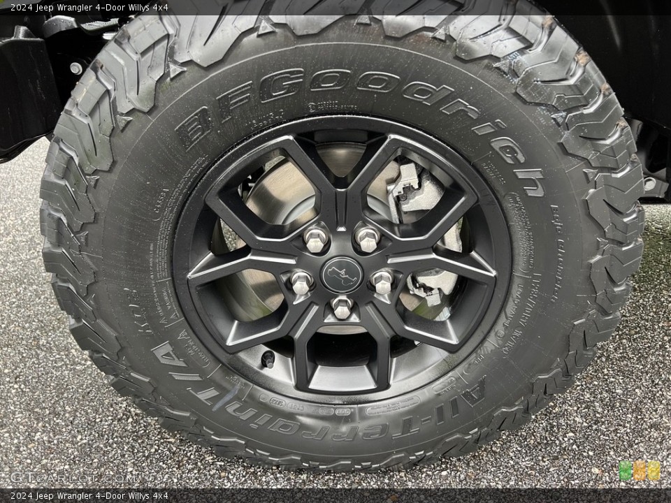 2024 Jeep Wrangler 4-Door Willys 4x4 Wheel and Tire Photo #146363714