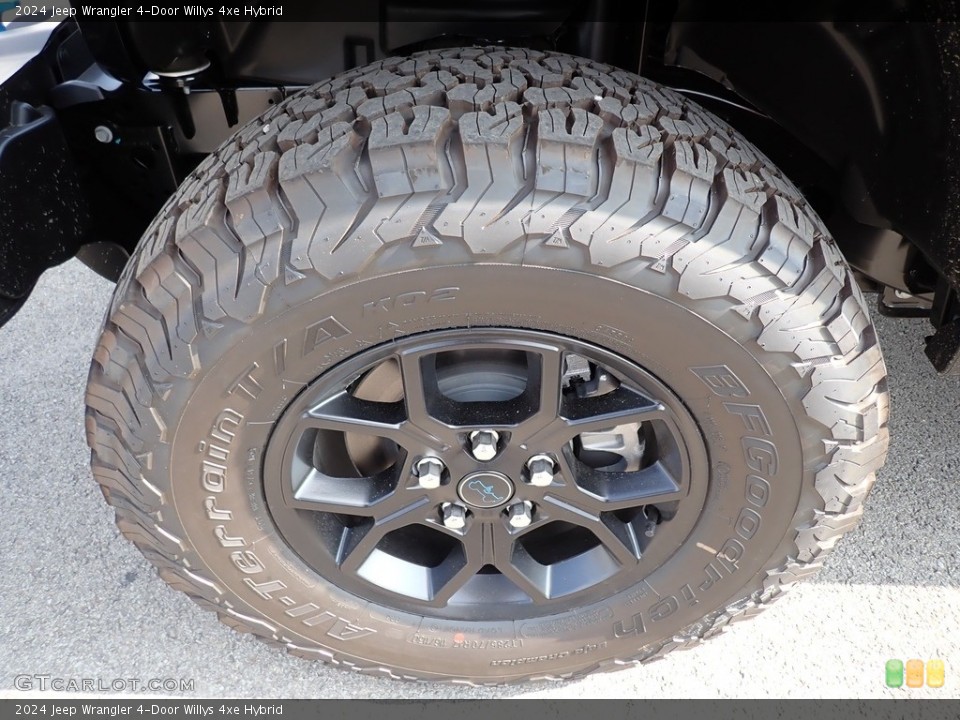 2024 Jeep Wrangler 4-Door Willys 4xe Hybrid Wheel and Tire Photo #146373632
