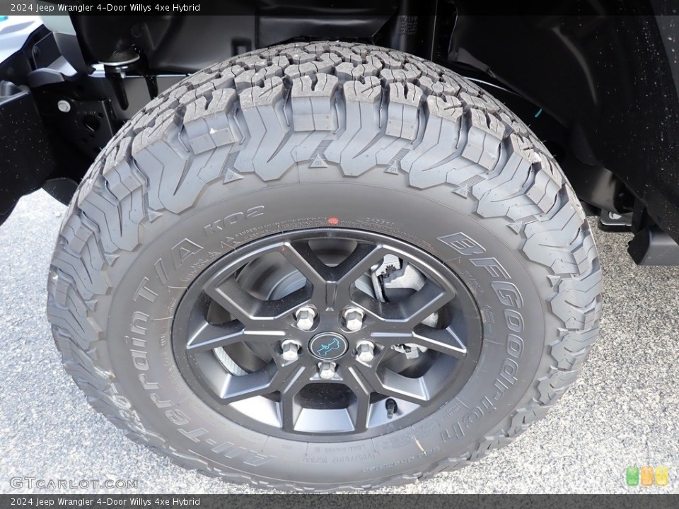 2024 Jeep Wrangler 4-Door Willys 4xe Hybrid Wheel and Tire Photo #146374108