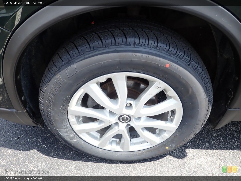 2018 Nissan Rogue SV AWD Wheel and Tire Photo #146400659